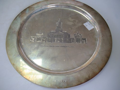 Lot 229 - Two cased Irish silver commemorative dishes,...