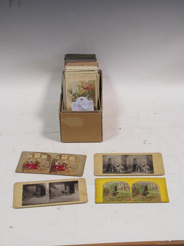 Lot 127 - An interesting collection of approximately 86 stereoscopic cards