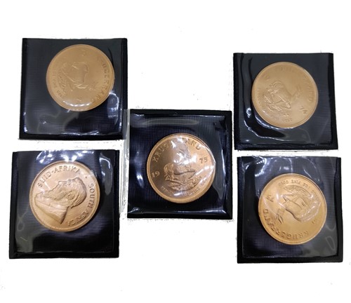 Lot 206 - Five krugerrands (5)