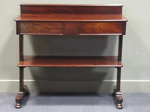 Lot 472 - An early Victorian flame mahogany two tier...