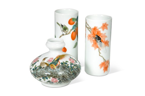 Lot 38 - A Chinese porcelain vase painted by Master Zhai Xiao Xiang, late 20th century