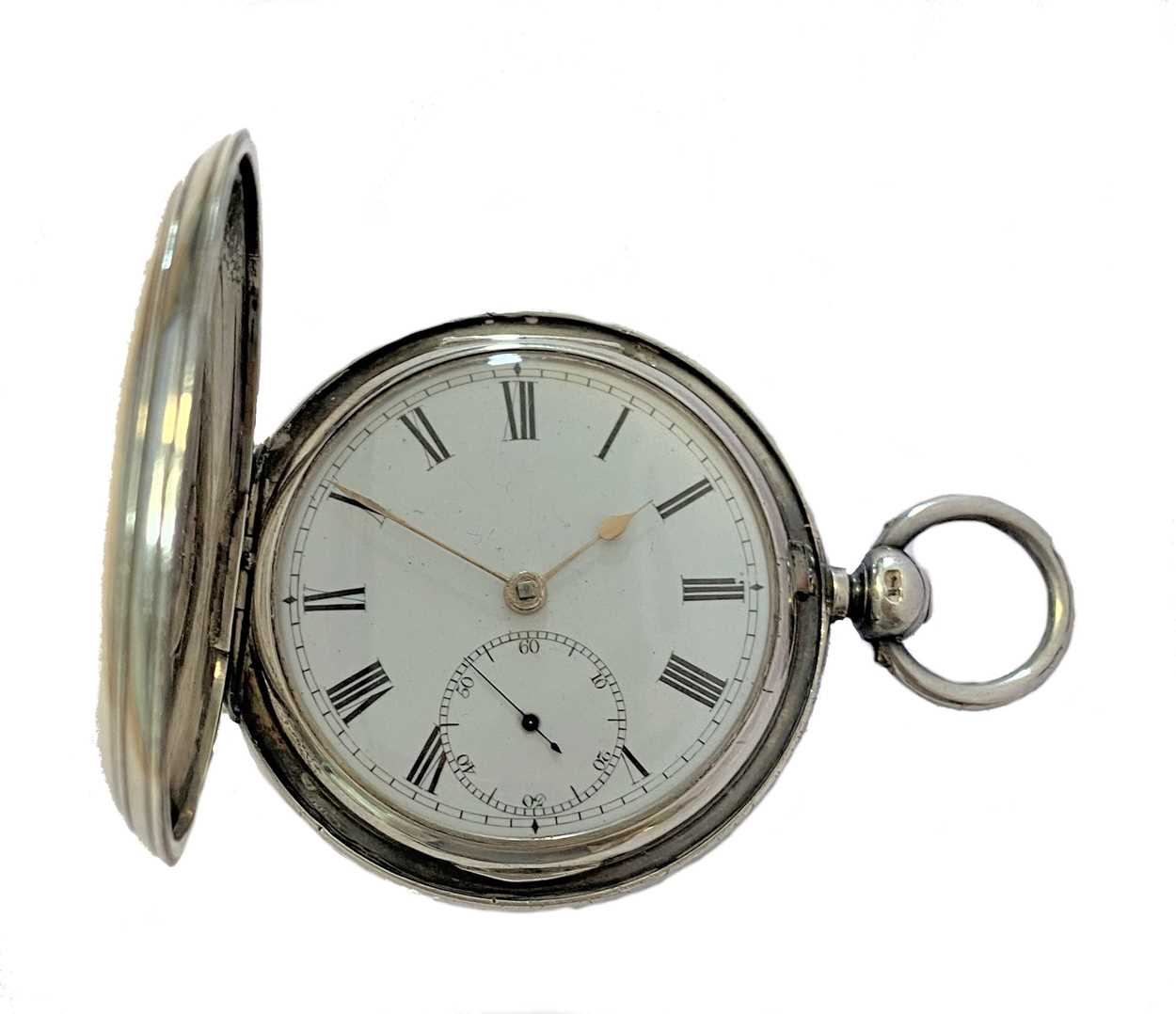 Lot 228 - Dent - A Victorian silver full hunter pocket watch