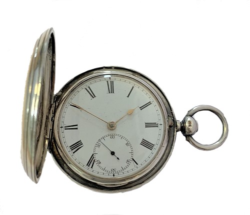 Lot 228 - Dent - A Victorian silver full hunter pocket watch