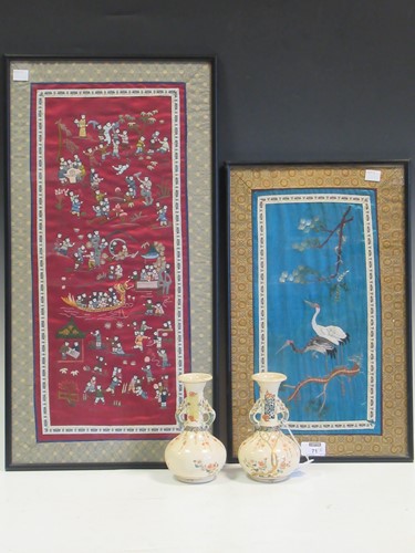 Lot 71 - A pair of late 19th century Japanese Satsuma...