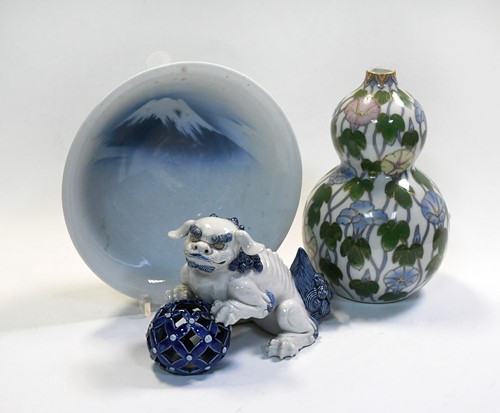 Lot 71 - A Japanese Hirado porcelain Shishi, circa 1900
