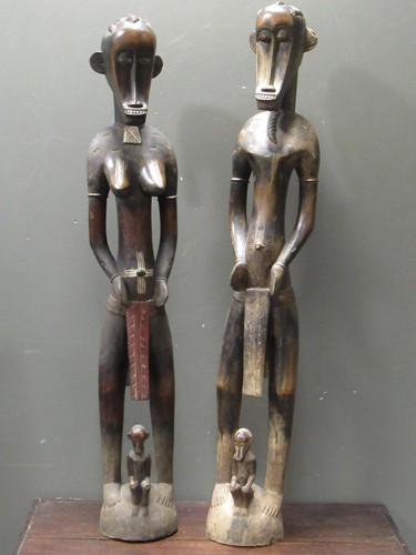 Lot 174 - A pair of Senufo style rhythm pounders,...