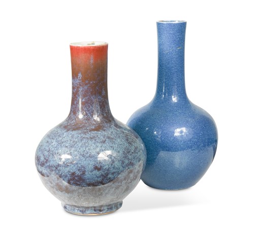 Lot 9 - A Chinese flambé bottle vase, Qing Dynasty, 18th/19th century