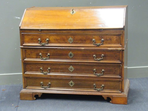 Lot 360 - An 18th century Italian Bureau with four long...