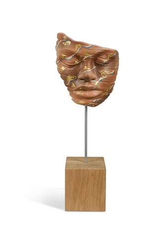 Lot 142 - § Tim Perks (British, 20th/21st century), Serenity, an earthenware mask