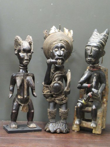 Lot 128 - A Yombe figure of a fisherman 70cm high...