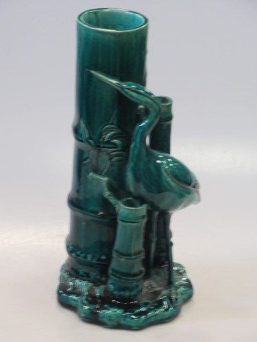 Lot 75 - An Aesthetic Movement Bretby spill vase, shape...