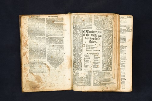 Lot 123 - BIBLE, Matthews version combining the Tyndale...