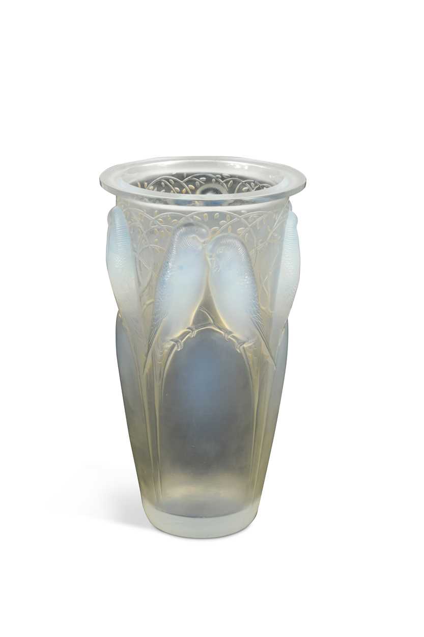 Lot 21 - Ceylan, an R. Lalique opalescent glass vase,