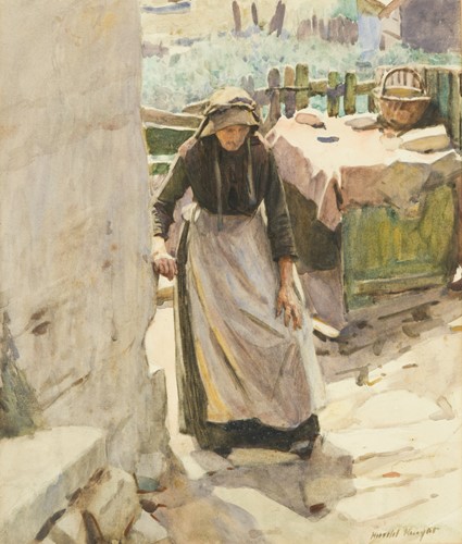 Lot 220 - Harold Knight RA (British, 1874-1961)