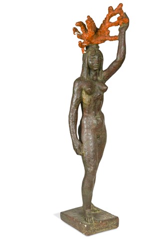Lot 123 - § Ivan Mirkovic (Croatian, 1893-1988), a bronzed plaster model of a female nude