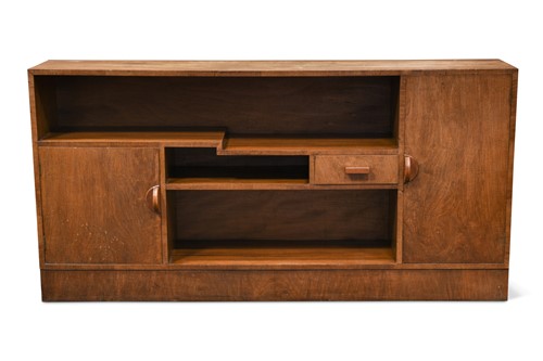 Lot 242 - An Art Deco walnut side cabinet by P. E. Gane Ltd.