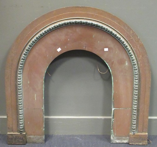 Lot 619A - A Victorian fireplace insert, arched top, 94cm...
