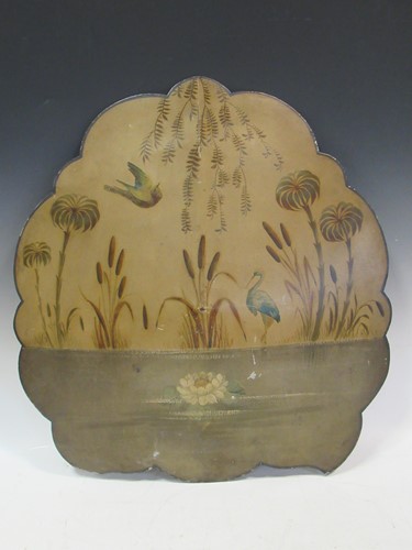 Lot 613 - An unusual Victorian toleware fire guard, of...