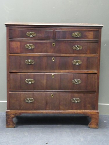 Lot 542 - A 19th century mahogany chest of two short and...