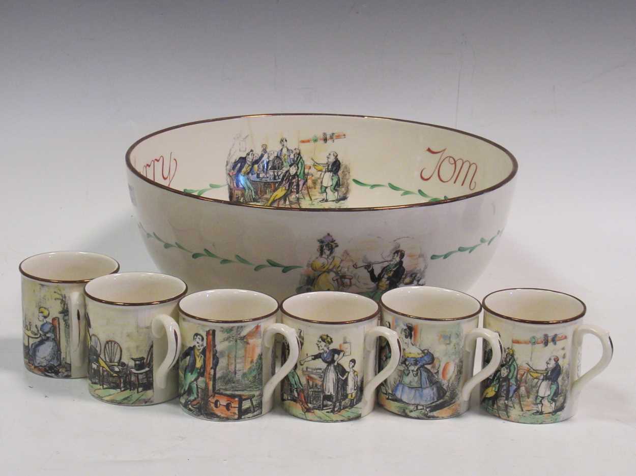 Lot 182 - A Gray's Pottery Tom and Jerry punch set