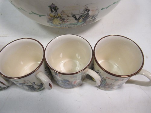 Lot 182 - A Gray's Pottery Tom and Jerry punch set