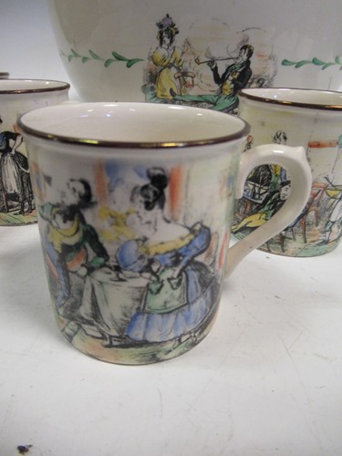 Lot 182 - A Gray's Pottery Tom and Jerry punch set