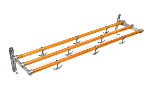 Lot 294 - A mid-century 'Pullman' style luggage rack