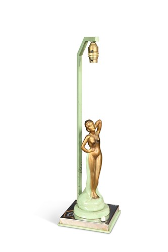 Lot 168 - An Art Deco figural table lamp
