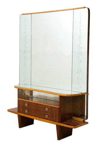 Lot 256 - Mario Bellini (Italian, born 1939), a mid-century walnut dressing table