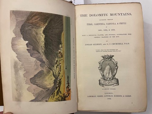 Lot 293 - GILBERT (J) and G C CHURCHILL. The Dolomite...