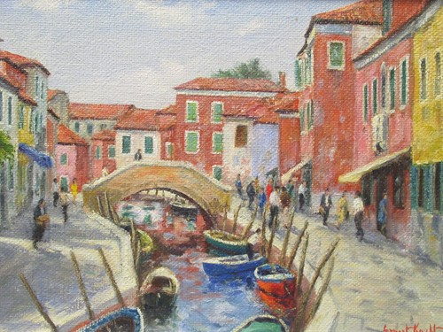 Lot 334 - Ernest Knight (British, 1915–1995), Burano,...