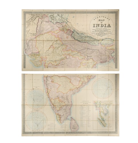 Lot 62 - INDIA. STANFORD (Edward) Stanford's Map of...