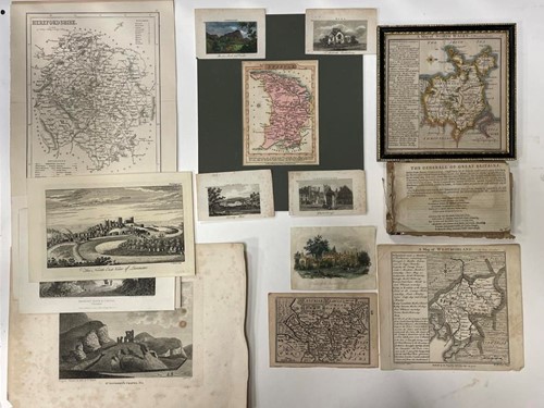 Lot 63 - Engraved or etched county maps, to include...