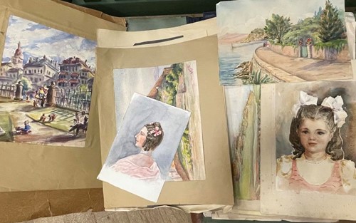 Lot 391 - A folder containing a large quantity of...
