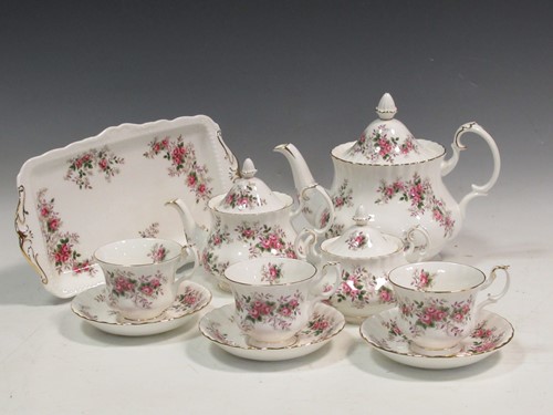 Lot 63 - A Royal Albert Lavender Rose china tea and...