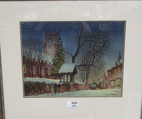 Lot 265 - Michael Riley (b.1898), Christmas - a festive...
