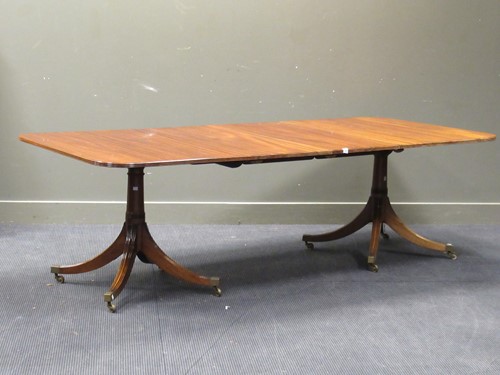 Lot 416 - A George III reproduction mahogany twin...