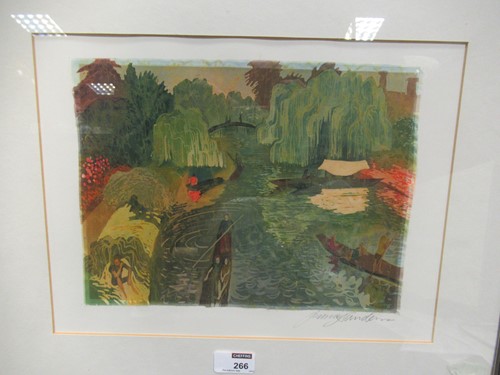 Lot 266 - Jenny Sanders, printed textile, Cambridge,...