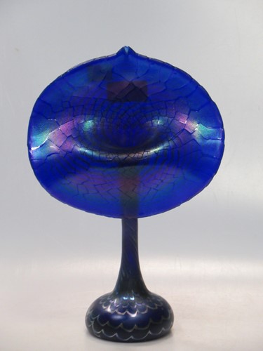 Lot 83A - A "Jack in the Pulpit" iridescent glass vase,...