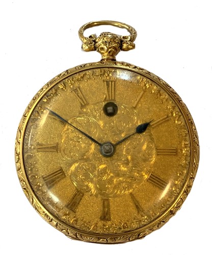 Lot 222 - Wm. Withers, Bristol - An early Victorian 18ct gold open-faced pocket watch