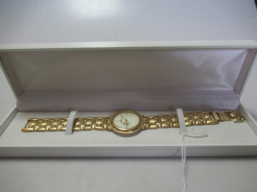 Lot 163 - A gold plated Continental watch