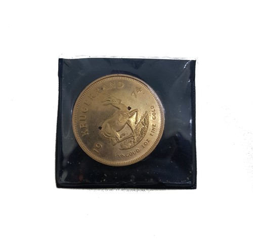 Lot 196 - A Krugerrand, weight 34g
