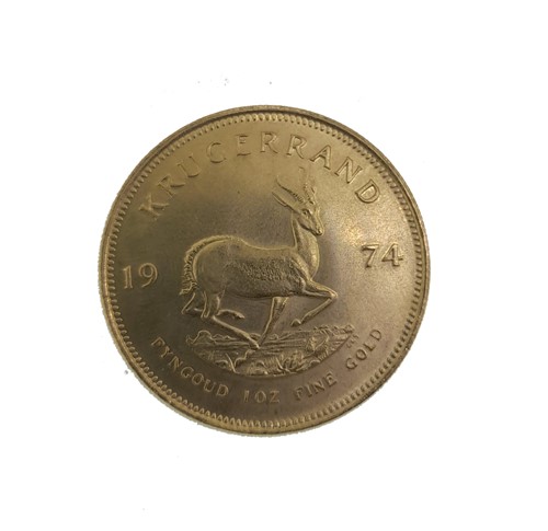 Lot 197 - A Krugerand, weight 34g