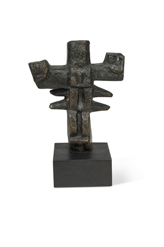 Lot 124 - Menashe Kadishman (Israeli, 1932–2015), Totemic Crucifix