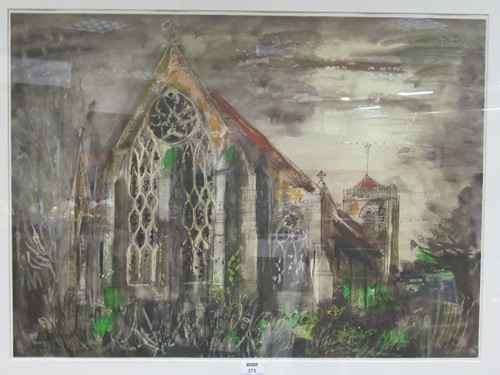 Lot 375 - After John Piper, Dorchester Abbey, offset...