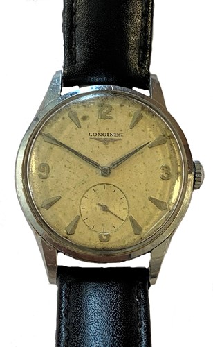 Lot 246 - Longines - A steel wristwatch