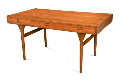 Lot 264 - Nanna Ditzel (Danish, 1923–2005) for Soren Willadsen, a Model 93-3 teak desk, designed 1955