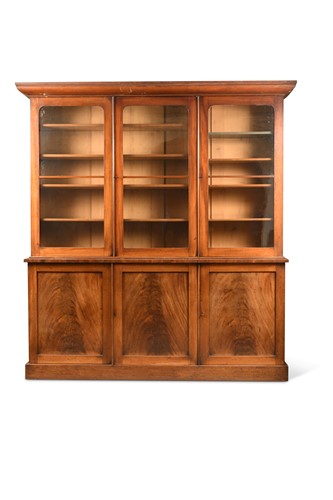 Lot 942 - A Victorian mahogany library bookcase