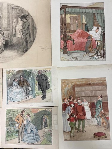 Lot 74 - Charles E Brock (1870-1938) three pen and...