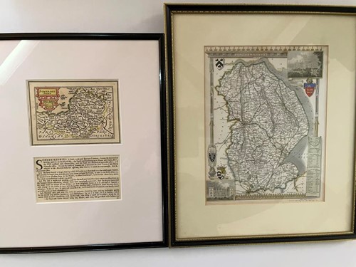 Lot 68 - Maps. 11 various maps in modern frames, most...